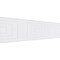 Ekena Millwork Set of Four Panels for 94 1/2"W x 24 1/4"H Mid Century Modern Fretwork Wainscot Wall Paneling WPKP12X01X47MCM - alternate 1